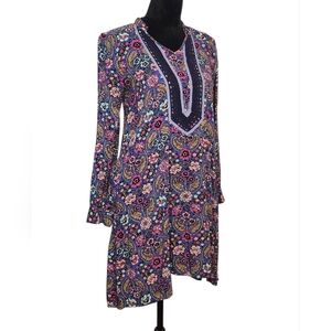 Matilda Jane Thoughts And Dreams Dress Small Floral Paisley Long Sleeve